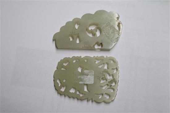 Three 19th/20th century jade plaques